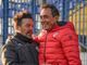 L'abbraccio tra mister: Beppe Scienza e Luca Prina