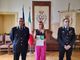 Da sinistra, il vicecommissario Risi, l'assessore Caruso e il comandante Giannini (nella foto in fondo all'articolo anche il sindaco Cassani)