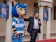 La mascotte con Emanuele Gambertoglio