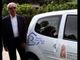 Gianni Maddaluno alla presentazione di un'auto donata per l'assistenza domiciliare