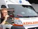 Un'ambulanza e Luca Cirigliano