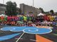 Busto, il campo da basket del parco Brazzelli è una piccola opera d’arte: «Nico, questo è per te»