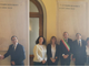 Il nome di Giorgio Paglini inciso sulla lastra dei benemeriti: «Tra coloro che hanno reso grande Busto»