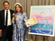 Manuela Carnini con l'ambasciatore Giulio Alaimo
