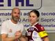 Alessia Zizzo con coach Onelli. Sotto: bentornato a Savini e Saitta