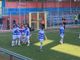 L'esultanza per il gol di Castelli