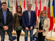 La delegazione in visita