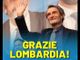 La foto postata sui social da Attilio Fontana per ringraziare gli elettori