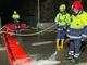 Gallarate, la Protezione civile prova la barriera anti esondazione