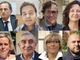 In alto a sinistra il sindaco Antonelli. Poi, in senso orario, Folegani, Mariani e Albani (una casella per due), Maffioli, Sabba, Colombo, Cislaghi, Reguzzoni
