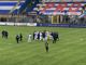 L'abbraccio dopo la partita