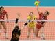 Le farfalle hanno ricevuto i complimenti del sindaco anche dopo la sconfitta (foto Loris Marini, Uyba volley)