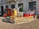 La casetta allestita in piazza Libertà