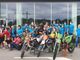 Foto di gruppo a margine della mototerapia di domenica 16 maggio - Foto dalla pagina facebook di &quot;Mai paura&quot;
