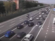 Le code nel tratto interessato dall'incidente (webcam Autostrade per l'Italia)
