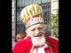 Pietro Tenconi nei panni di Re Risotto, la maschera che ha strappato un sorriso a generazioni di gallaratesi