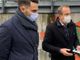 Il presidente di Agesp Attività Strumentali, Alessandro Della Marra, con il sindaco Emanuele Antonelli