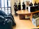 Parte della droga sequestrate e contenuta in sacchi della spazzatura. Le immagini della conferenza stampa in Questura