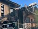 I danni provocati dall'incendio scoppiato all'alba tra via Cadore e via XXV Aprile a Fagnano