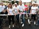 Taglio del nastro in via Lonate. Inaugurata con una maxi pedalata
