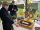 Momenti della festa per monsignor Livetti, 90 anni oggi, anche nelle foto in fondo (con monsignor Pagani, Romeo Mazzucchelli, Emanuele Antonelli e con il libro regalo)