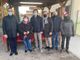 Maturi, primo a sinistra, in visita al canile di Busto Arsizio
