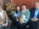 Da sinistra Pietro, Licia, Giovanna e Gianni Ripoli con Sky, da tutti i fans del Melograno chiamato &quot;Melogatto&quot;