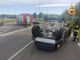 Vergiate, auto sbanda e si ribalta lungo la Provinciale 18. Cinque persone soccorse