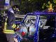 FOTO. Schianto nella notte a Buguggiate: due feriti nelle auto accartocciate