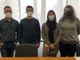 La docente Valentina Corbetta con alcuni studenti della consulta: Lorenzo De Giovannini, Luca Castri e Mirna Zaroli