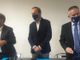 Antonelli con La Russa e Nardi. Sotto, Gualandris, Tovaglieri e Speroni (Lega)