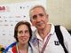 La schermista paralimpica Laura Tosetto e il maestro Giancarlo Toran