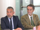 Fontana (a destra) e Lucente all'incontro odierno a Palazzo Lombardia