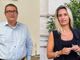Giuseppe De Bernardi Martignoni e Francesca Caruso. Sotto, Salvatore Marino