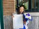 Michela Scandroglio e il suo diploma di laurea