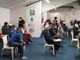 Il sindaco Nuccia Berra in visita il giorno della riapertura il 4 dicembre