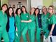 Il team di Busto Arsizio. Sotto, quello di Gallarate. Ultime due foto: la Casa di Comunità di Saronno e le ostetriche del Consultorio Famigliare