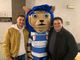 La mascotte e Gambertoglio con il tigrotto Piu