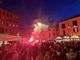 VIDEO E FOTO. In piazza i volti e i cuori della Pro Patria: «Sarà un'altra bella avventura»