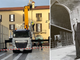 Camion sulla pavimentazione del centro: «Più cura per l’eredità di Richino Castiglioni»