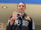 Roberta Dominici dopo una sfida internazionale lo scorso aprile - foto Skorpion Karate Asd