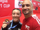 Roberta Dominici con papà Massimiliano: orgoglio suo e dell'Asd Skorpion Karate