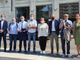 La presentazione del progetto davanti alla stazione Fs
