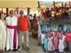 Suor Marcella parte per il Madagascar. A lato i ragazzi di Haiti