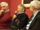 Ottavio Tognola, Pippo Taglioretti e Gipo Calloni a una mitica serata dell'associazione &quot;In tra da nögn&quot;