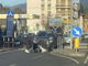 La donna a terra in viale Borri