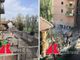 Roma, crolla palazzina: uomo estratto vivo da macerie