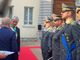 Un momento dell'anniversario di oggi presso il comando della Guardia di Finanza di Varese alla presenza del prefetto Salvatore Pasquariello e del sindaco di Varese Davide Galimberti
