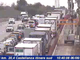 Le immagini della coda vista dalla webcam di Autostrade per l'Italia