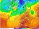 La mappa prevista per oggi mostra colori caldi inequivocabili